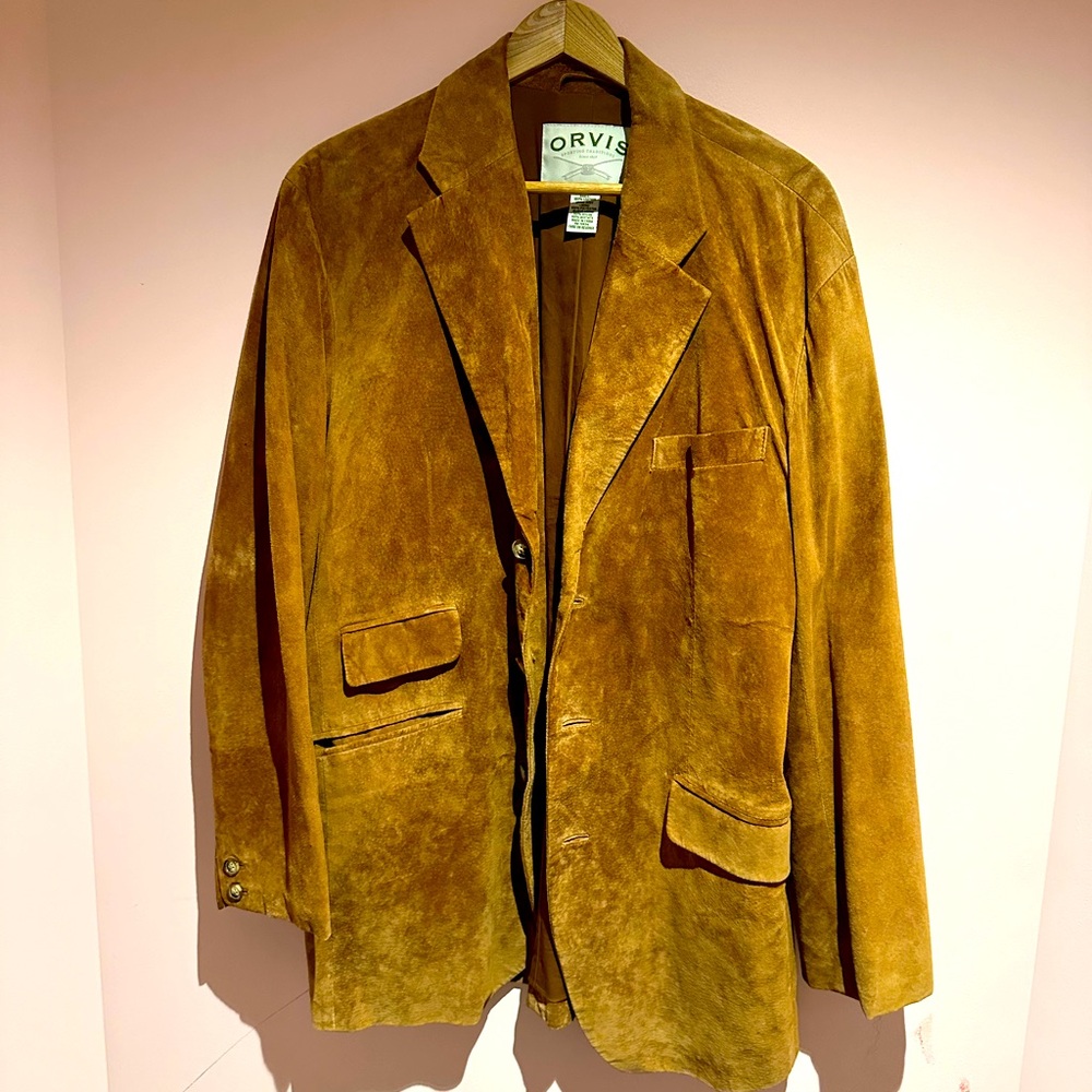 Orvis men's suede leather sports jacket